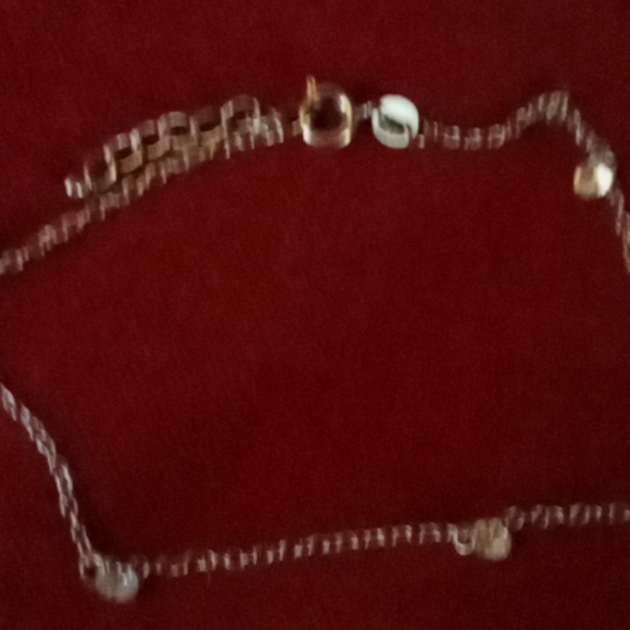 925 sterling silver anklet withSwarovski crystals - Picture 3 of 4